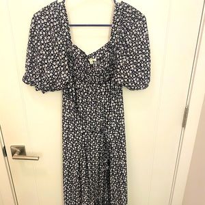 Max Studio Long Black floral dress